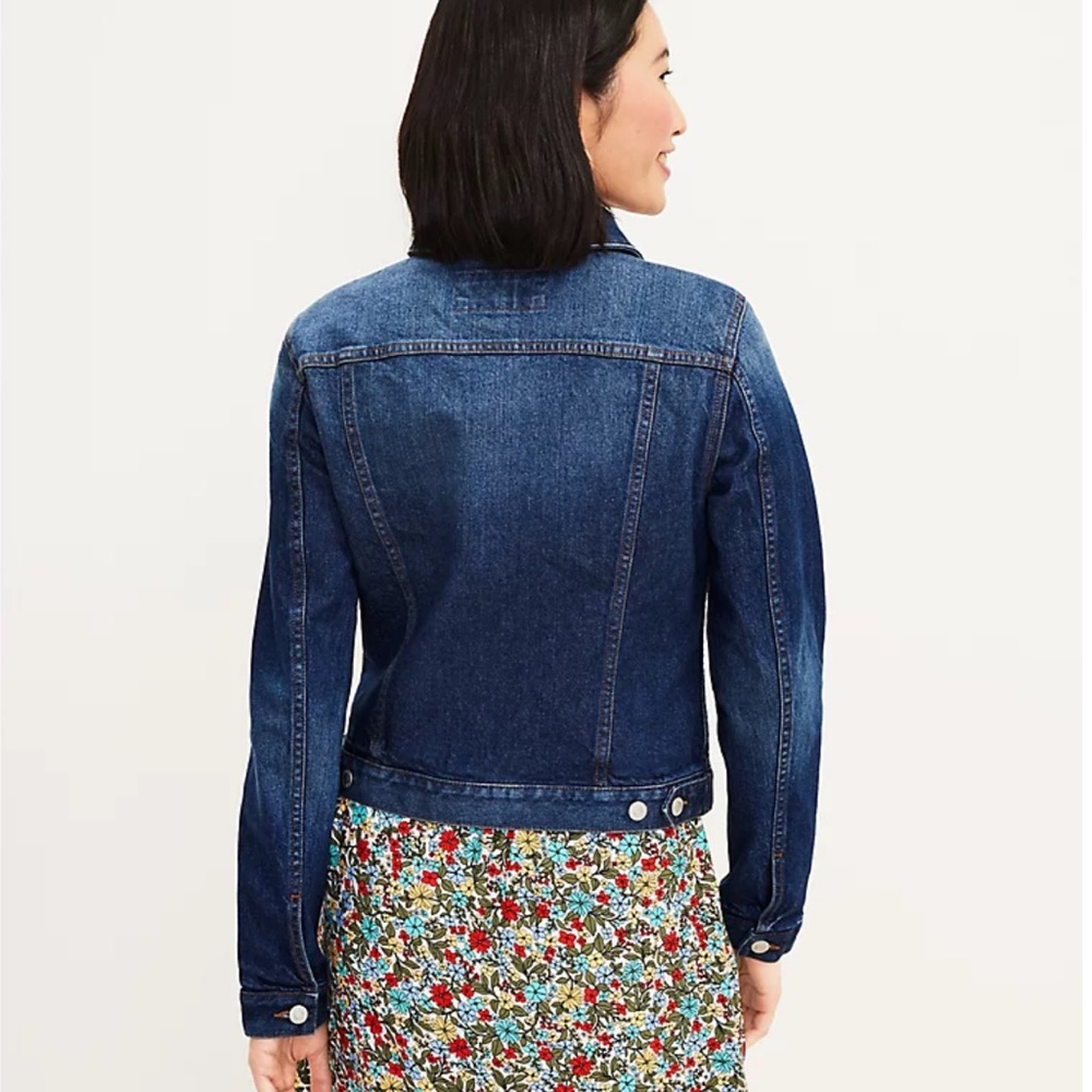 Loft Denim Trucker Jacket NWT - Picture 13 of 15